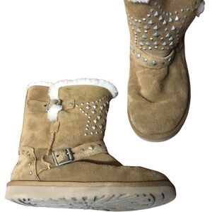 UGG Star Studded Short Sheepskin Kids Boots